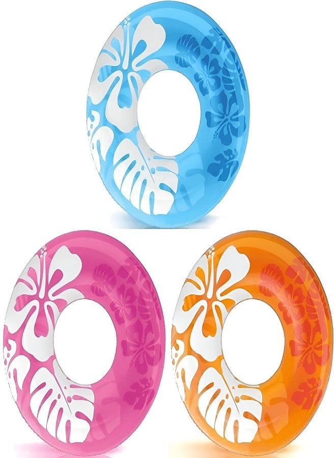 Mamadev®:- Printed Swim Tube for Kids Swimming Leering Ring for Girls & Boys Swimming Tube Inflatable Swim Ring (9+ Years Up)(Size - 36''inch)(Multi Color)(1 PIS) - Image 2